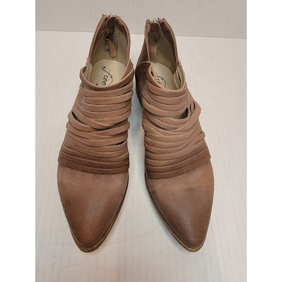 Free People Lost Valley Ankle Booties Size 39/9 Bohemian Festival Strappy Hippie - Picture 5 of 11